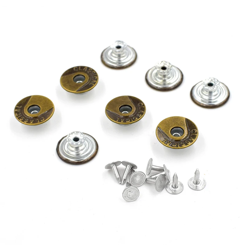 50 Sets Jeans Button Men and Women Metal buckle Clothing Accessories Buy Button Rivet Send Installation Tools