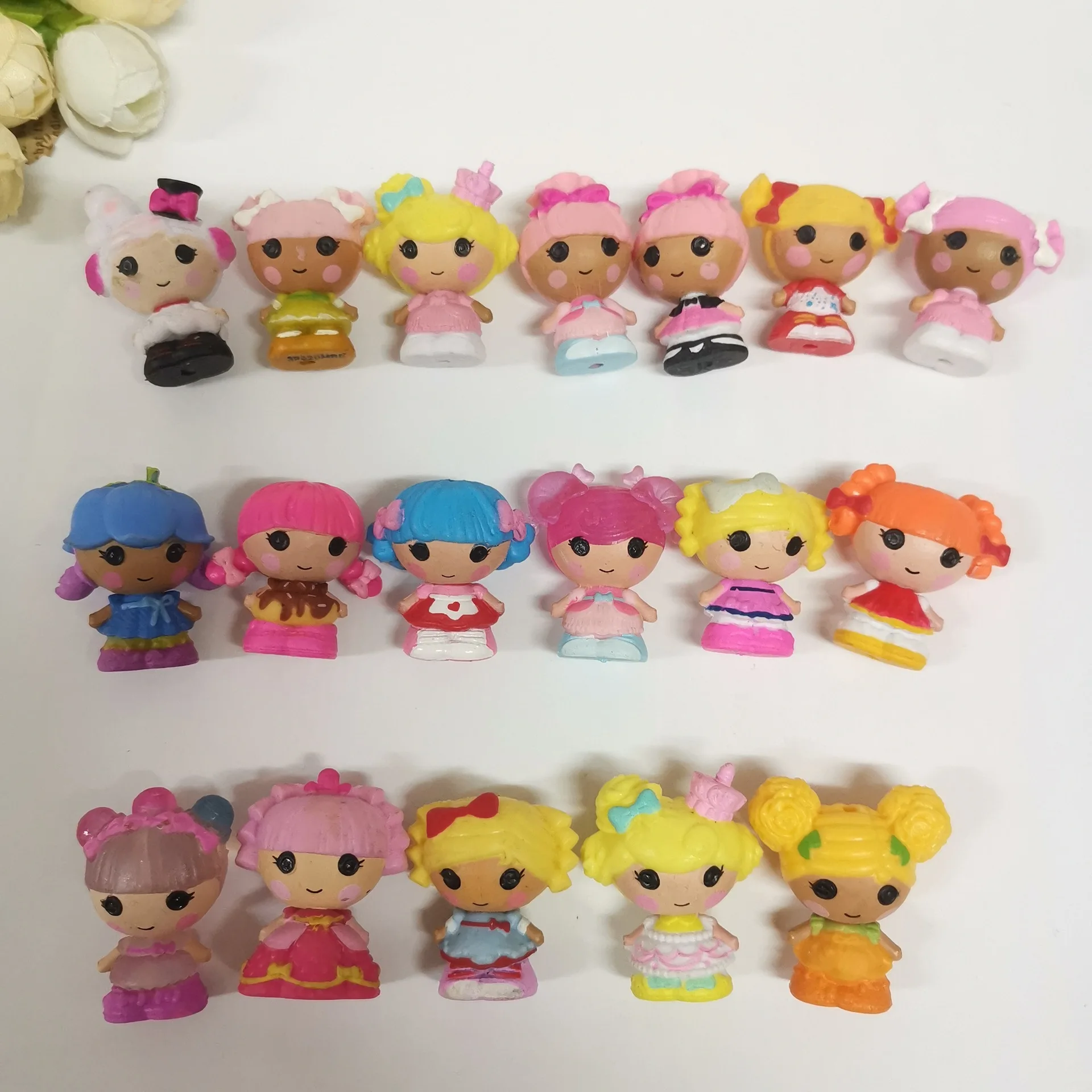 

10 шт. куклы-фигурки Lalaloopsy 3-4 см, коллекционная мультяшная модель, игрушки для подарка, случайная отправка