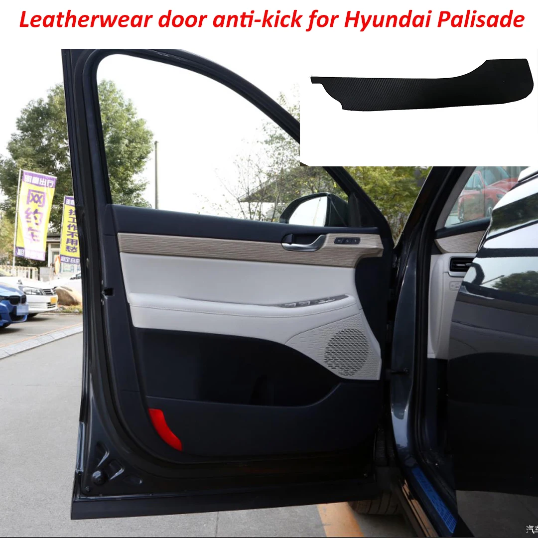 

4pcs Leatherwear door anti-kick protective film for Palisade anti-dirt sticker leather