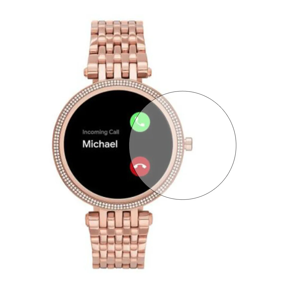 Película protectora de vidrio templado para reloj inteligente, cubierta protectora de pantalla LCD para Michael Kors Access Gen 5E MKGO/Darci