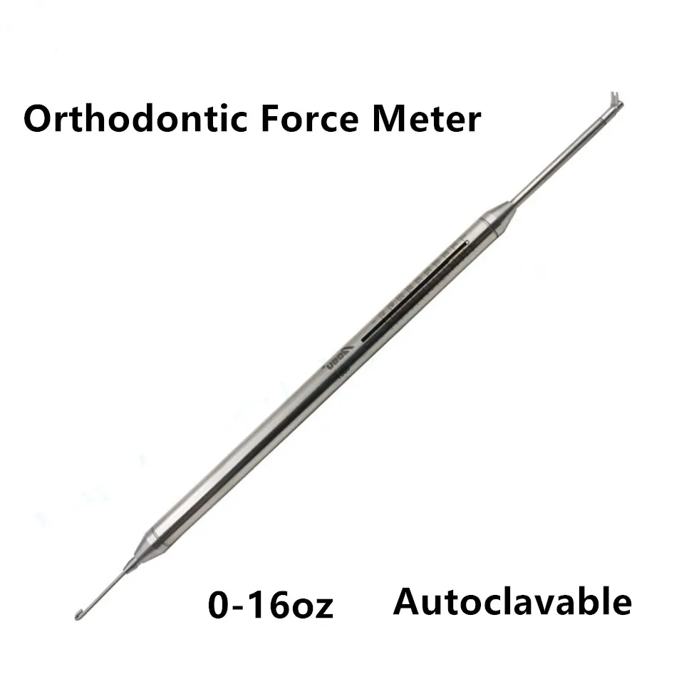 

2Pcs Dental Oral Gauge Orthodontic Force Dynamometer Tension Stress Meter Ruler Brace Elastics