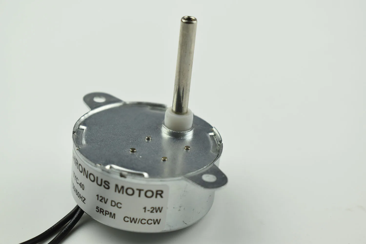 CHANCS Small Synchronous Motor TYC-40 12V 5RPM AC Inner-Shaft Length 33mm Slow Speed Electric Motor 2PCS