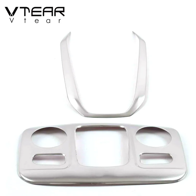 Vtear Car Reading Lights Trim Cover Decoration Strips Roof Lamp Frames Styling Interior Accessories For Citroen C5 Aircross 2021