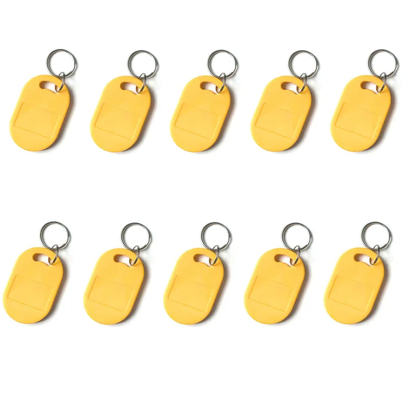 10pcs IC+ID UID Rewritable Composite Key Tags Keyfob Dual Chip Frequency RFID 125KHZ T5577 EM4305+13.56MHZ Changeable Writable