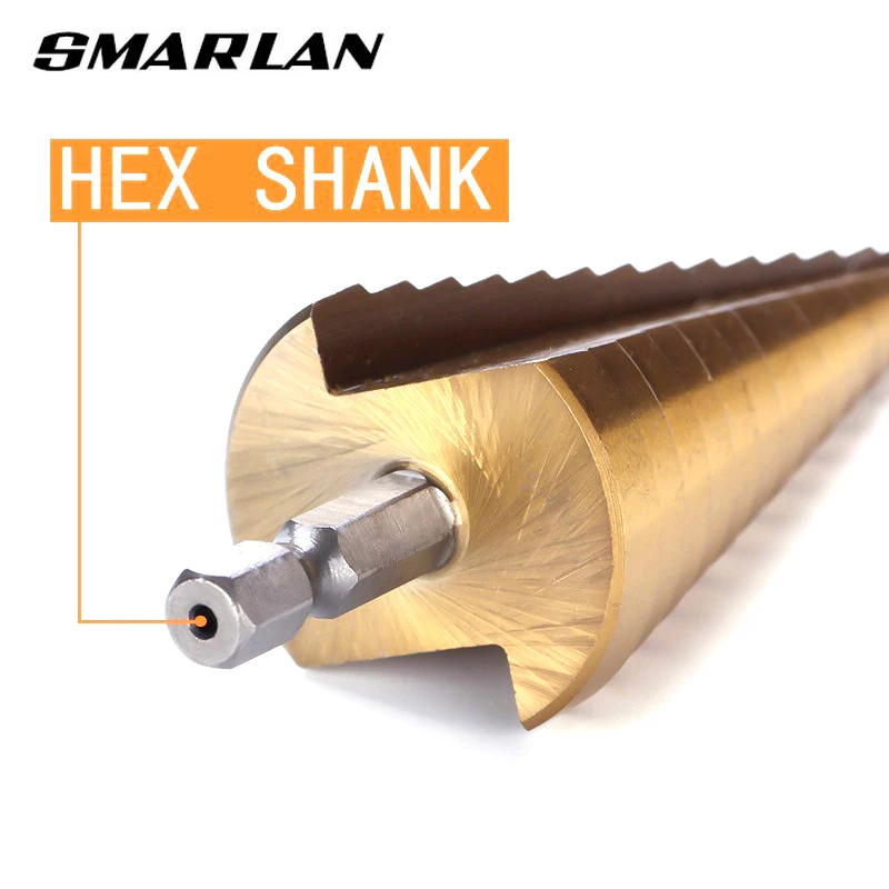 SMARLAN 3Pc 3-12มม./4-12มม./4-20mmHSS ตรง Groove ขั้นตอน Mata Bor ไทเทเนียมเคลือบไม้โลหะตัด Core เจาะชุดเครื่องมือ