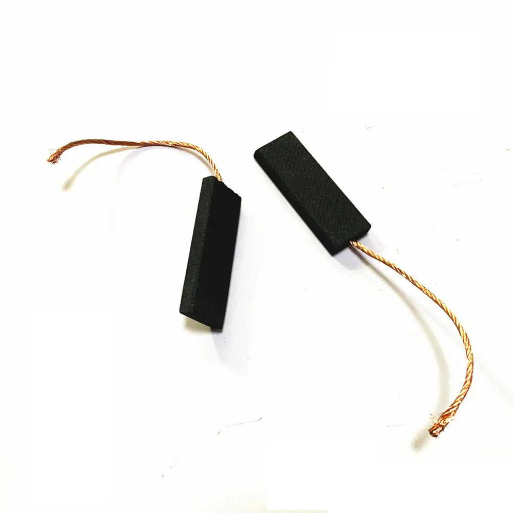 6pcs Good Quality Black Carbon Brush Motor 5X13.5X39mm For Washing Machine 5X12.5X39mm 0.19in 0.49in 0.53in