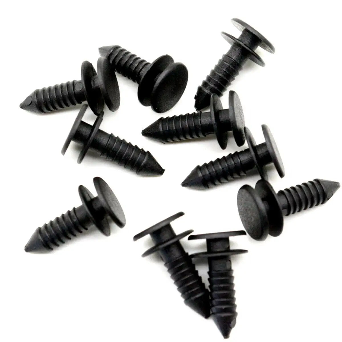 20pcs Black Nylon Door Pannel Clips Trim Mountings Fastener Screws for Land Rover Discovery I II DKP5279L