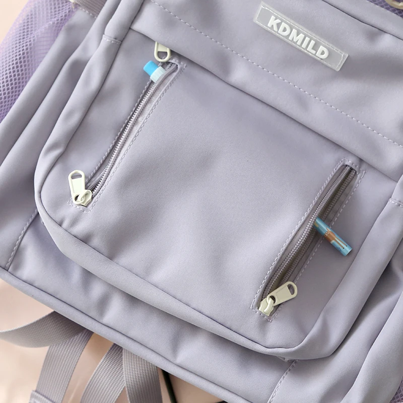 Simple Cute Women Large Capacity Backpack Korean High Quality Schoolbag for Teenage Girls Harajuku Lady 15.6 Inch Laptop Daypack