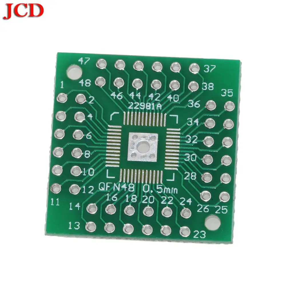 JCD QFN48 QFP48 turn DIP48 PCB Board Adapter Plate 0.5mm QFP44 LQFP48 QFN44 QFN48 turn DIP44 DIP Adapter plate