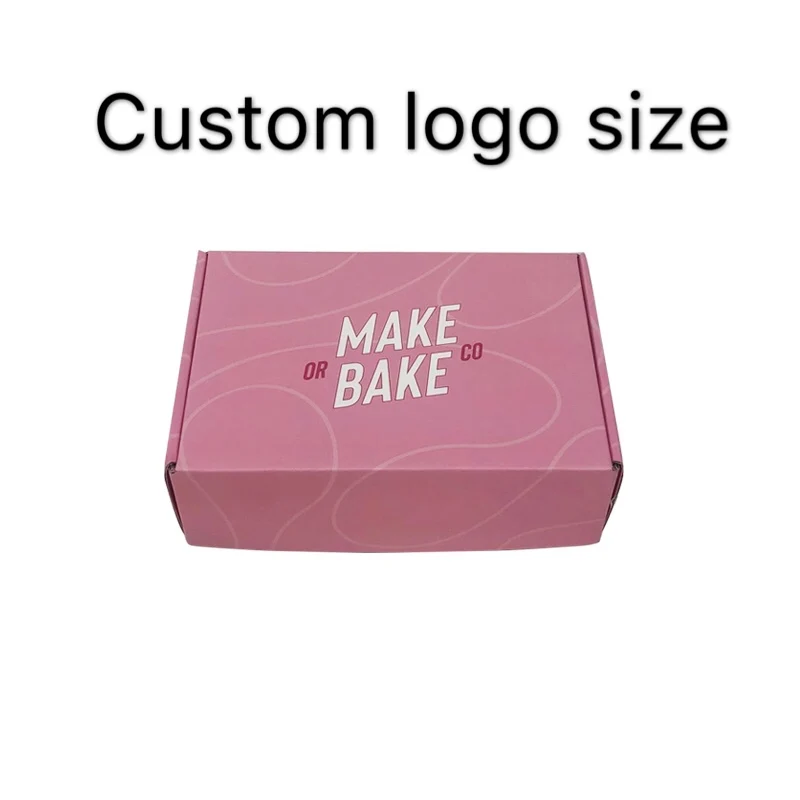 1000pcs paper box Custom size  Logo printing corrugated cardboard packaging shipping mail boxes  clothing