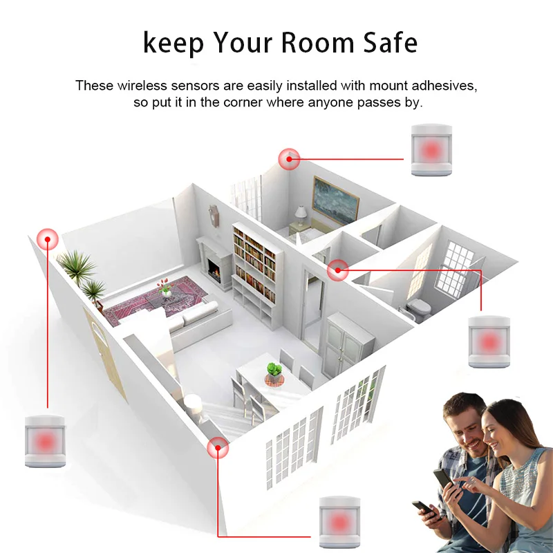 Smart Life Tuya ZigBee Pir Sensor Battery Powered Smart Wireless WIFI PIR Motion Sensor Detector Home Alarm System with Gateway