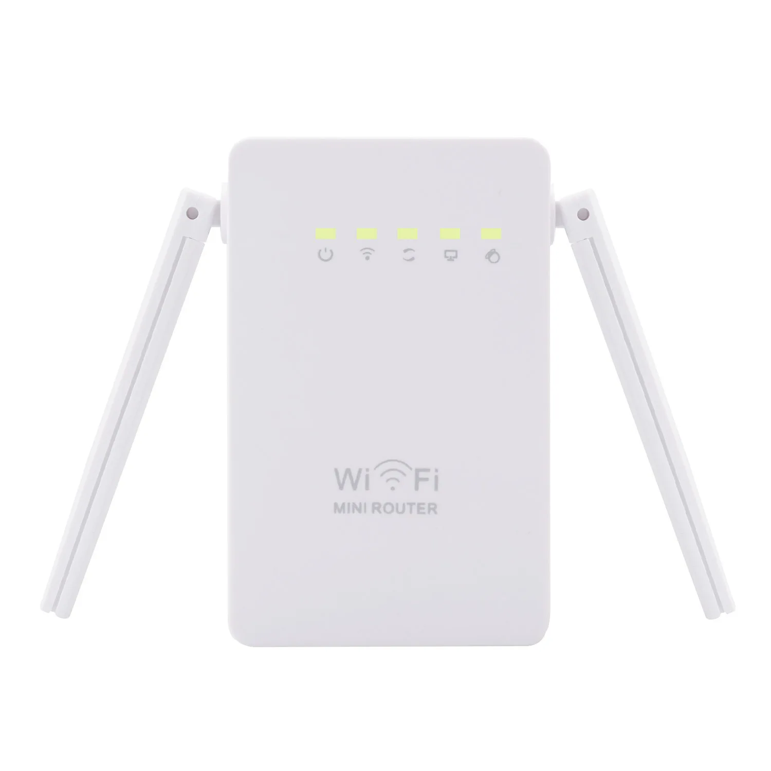 300M Wireless Repeater New Dual-port WIFI Repeater Wireless Signal Amplifier WR02ES Dual Antenna