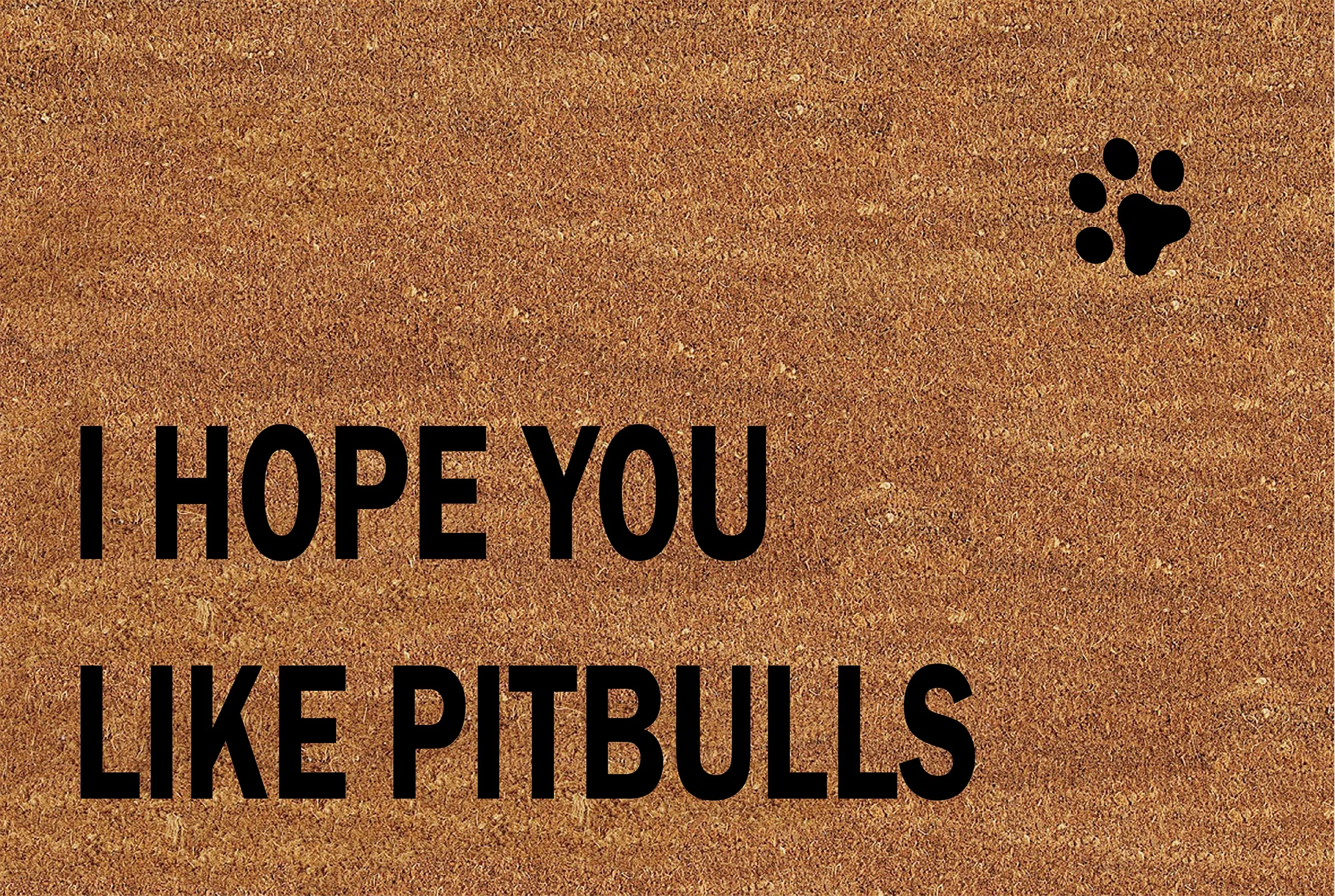

Doormat Funny Doormat I Hope You Like Pitbulls Entrance Floor Mat Rubber Non Slip Backing Entry Way Door Mat