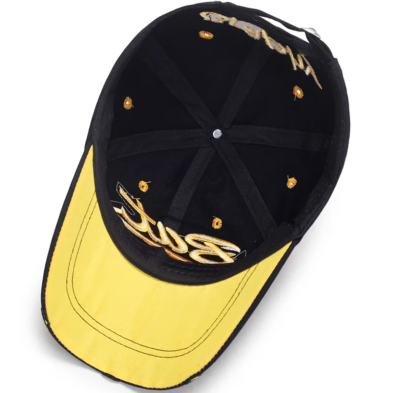 D&T 2021 New Fashion Baseball Cap Men Women Unisex Cotton Material Adjustable Sun Protection Embroidery Trend Golden Logo Casual