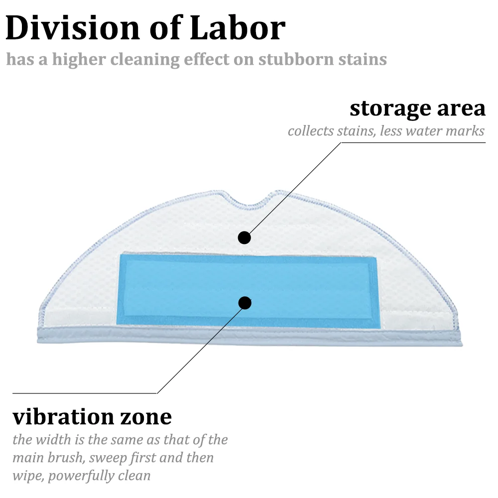 Xiaomi Roborock Mi用フィルター付きモップクロス,掃除機用スペアパーツ,s7 t7s t7s plus g10