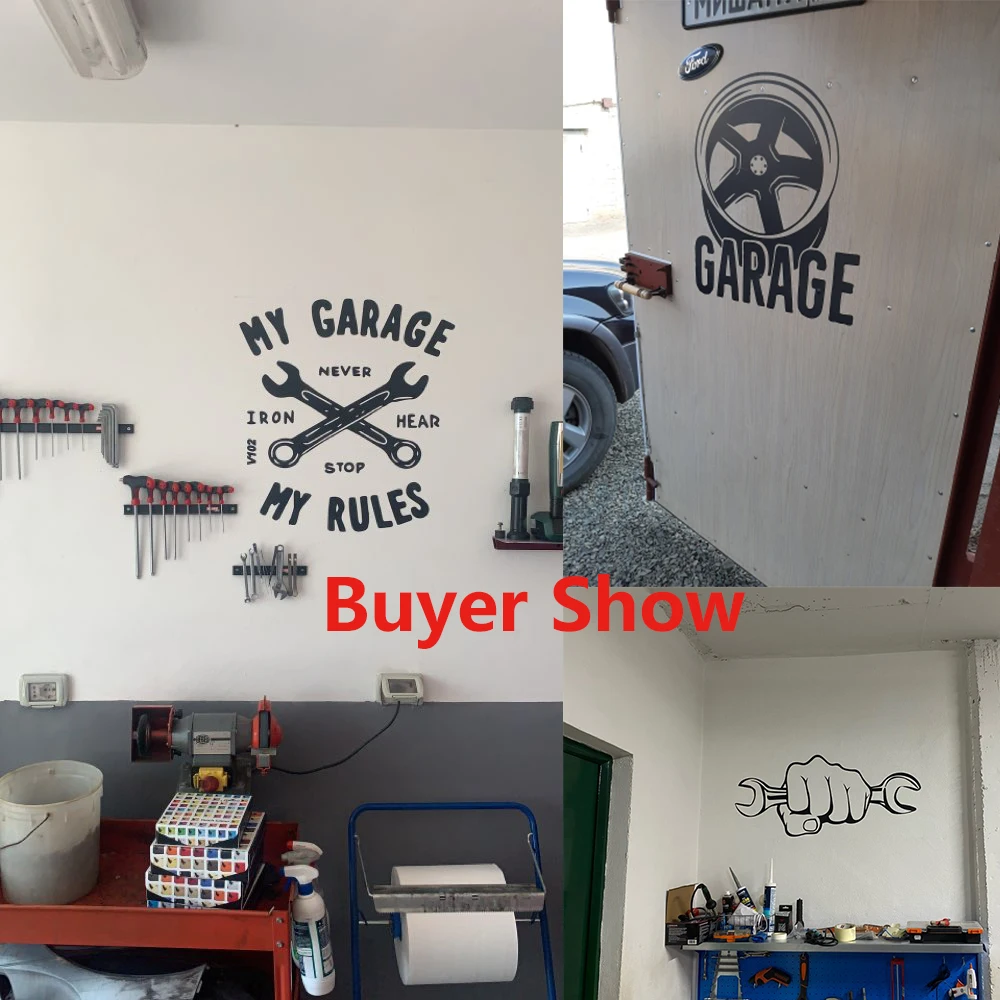 Personalized My garage Wall Stickers Creative Decal garage stickers For Auto repair shop Wall Decor Pegatinas de pared