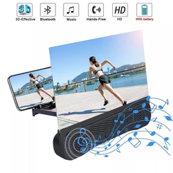 2021 New 4 In 1 K9 Anti-Ultraviolet Bluetooth Speaker 14 Inch  HD Mobile Phone Screen Amplifier Holder  emergency power supply