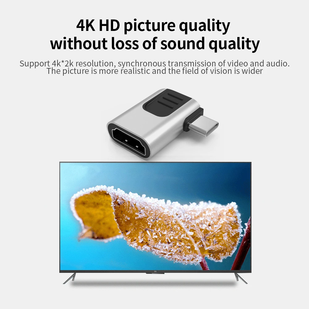 Adapter USB C do HDMI kompatybilny dla macbooka 4 k2k kabel typu C HDMI kompatybilny Adapter HD dla Samsung Galaxy S10 Huawei Mate P20