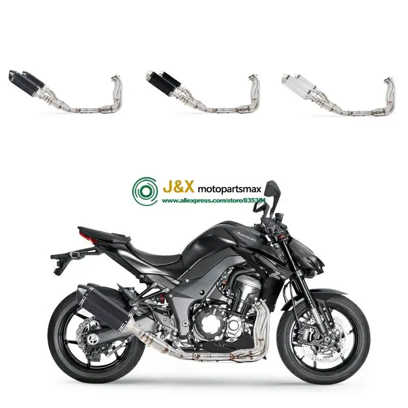 Ful System FOR KAWASAKI Z1000 2010-2016 Z1000 Motorcycle Exhaust Escape Middle Pipe Muffler Exhaust Z1000