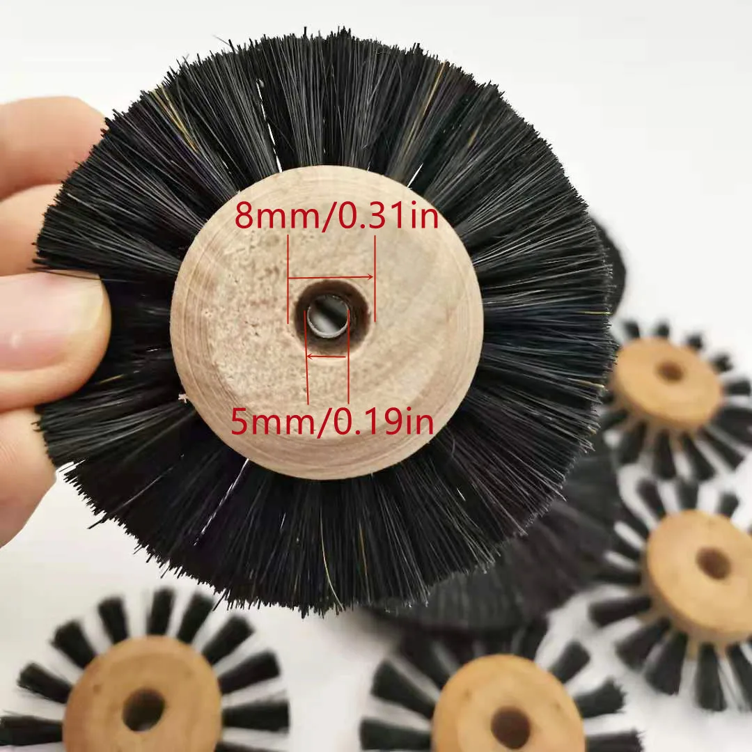 10pcs Dental Polishing Brush Wood Core Brush  1/2/3 Rows Dentistry Laboratory Materials Dentistry Odontologia Wheel Rotary Tools