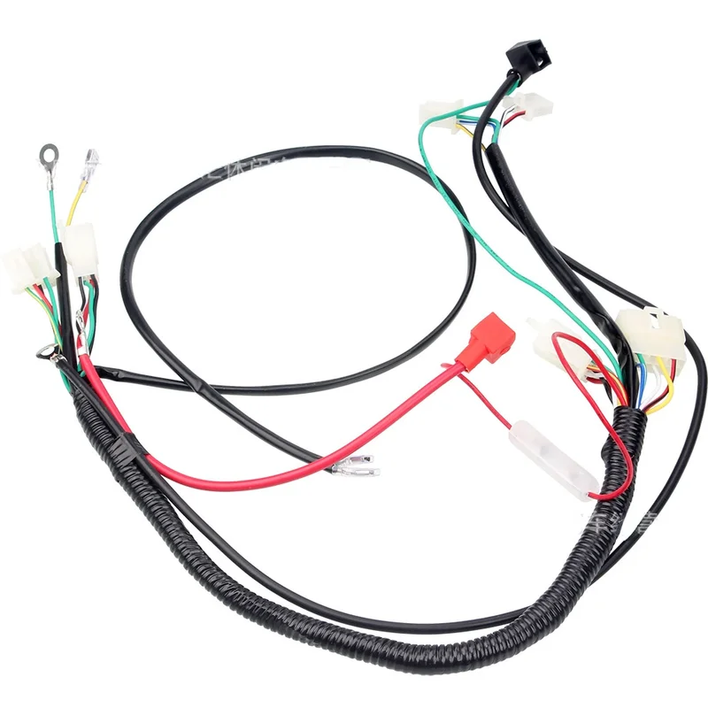 Motorcycle Universal Wireloom Wiring Harness Assembly For CG125-250CC most of CG 150cc 200cc 250cc ATV quad and dirt bike