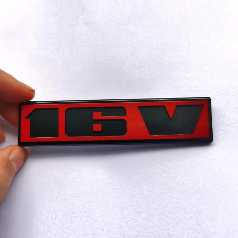 Original Car Accessories 2 PCS Red Color Rabbit GT Scirocco 16V Badge Golf Emblem