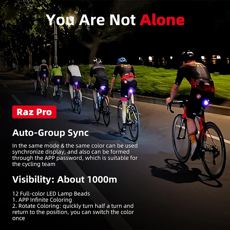 SHANREN RAZ Pro Bicycle Light Smart Brake Tail Light USB LED Rechargeable MTB Bike Rear Light For Helmet Cycling Accessories