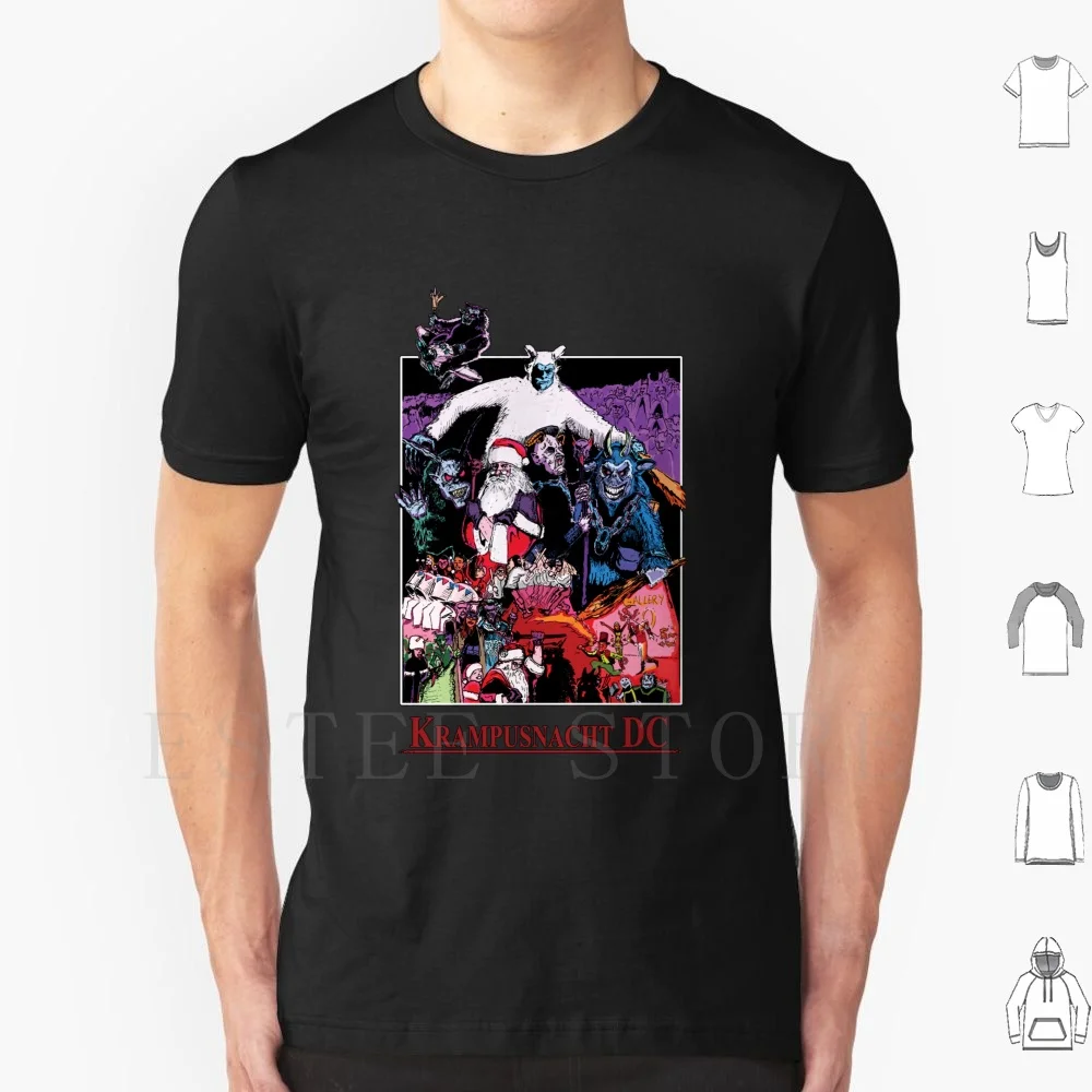 Krampusnacht-Illustrated By Nejako T Shirt Men Cotton 6xl Krampus Christmas Holidays Krampusnacht Santa Santa Claus St Nicholas
