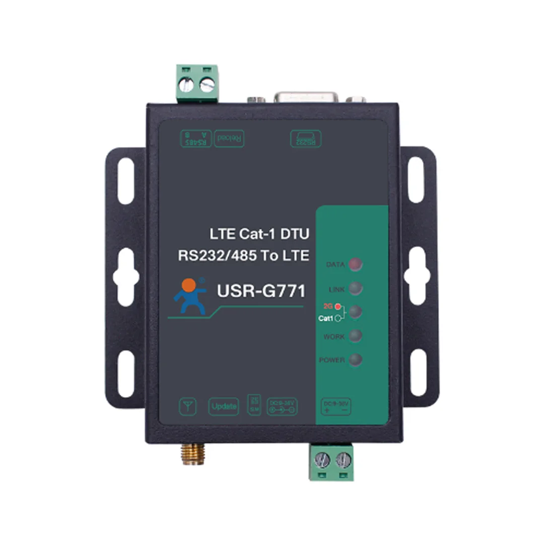 USR-G771-E LTE CAT 1 Cellular Modem Support LTE & GSM TCP UDP Transparent Transmission RS232 RS485 Interfaces with SIM Card