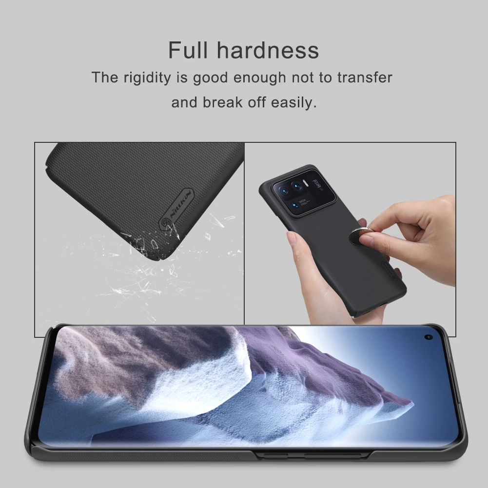 for Xiaomi Mi 11 Ultra Case Nillkin Frosted Shield PC Back Cover For Xiaomi Mi11 Lite Case With Phone Holder