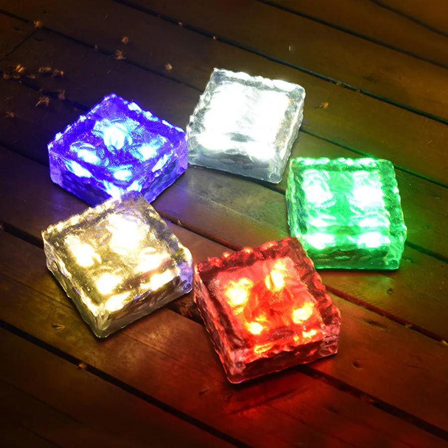 4 luci per Dock per vialetto a LED luce solare per ponte luce solare per esterni luce per prato marcatori stradali impermeabili per Patio per scale