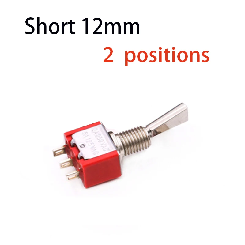 Interrupteur émetteur RC – Compatible Walkera Futaba Flysky WFLY JR – Tige Courte Plate – 3 Positions