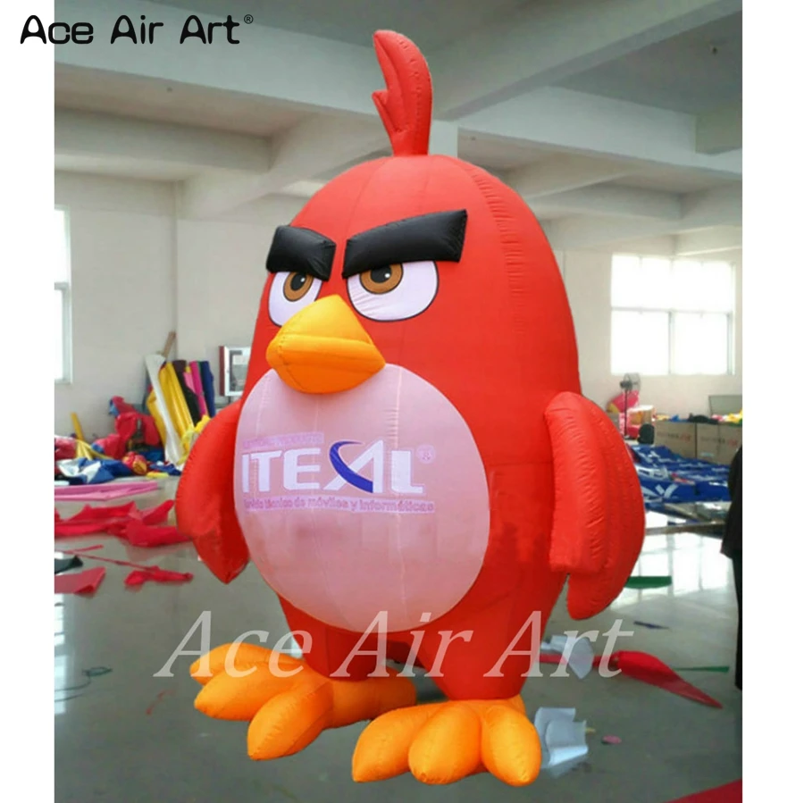 2022 Custom Built Inflatable Angry Bird, Red Little Inflatable Animal Replica For Outdoor Advertising/Event Promotion