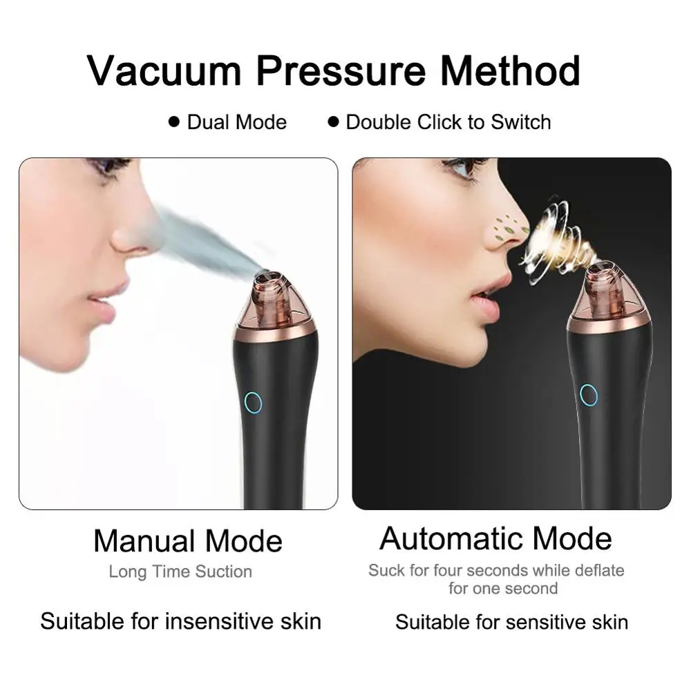 Newest Electric Blackhead Removal Instrument Addition Acne Oil Deep Cleansing Dirt Vacuum Cupping Cleansing Instrument Household