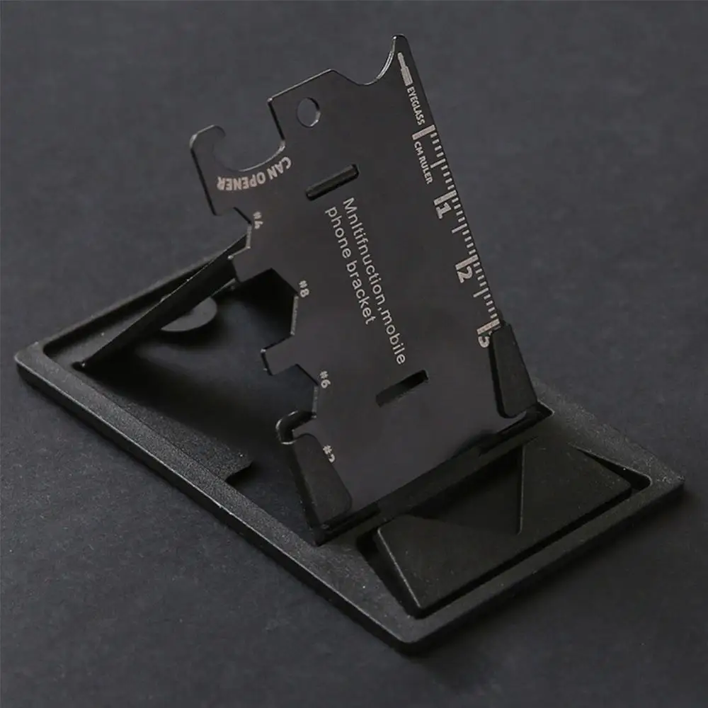 

Multifunctional Mini Card Bottle Opener Phone Holder Ruler Screwdriver Tool Outdoor camping tools