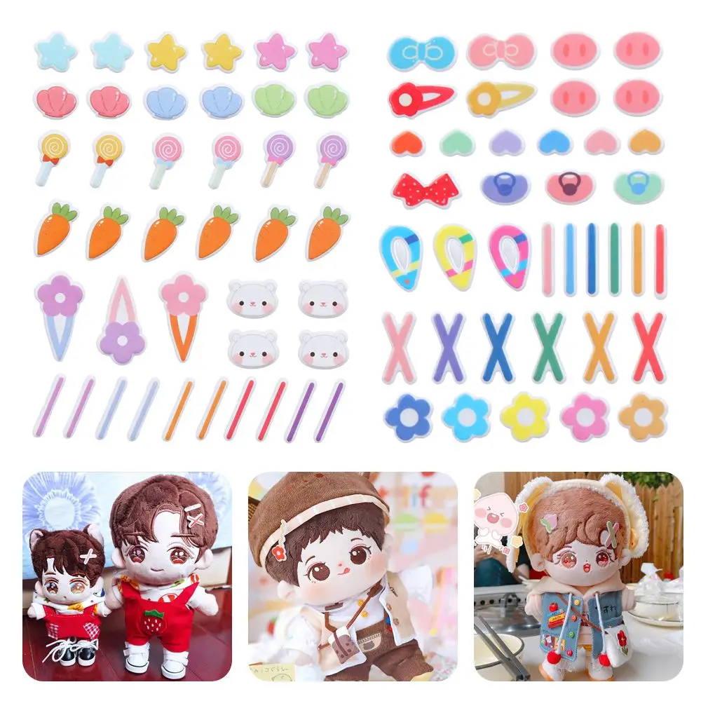 1/2/3/5 Sheets Doll Decorate Sticker Cute DIY Reward Stickers Cartoon Children Bubble Stickers Toys PVC Scrapbook Gifts