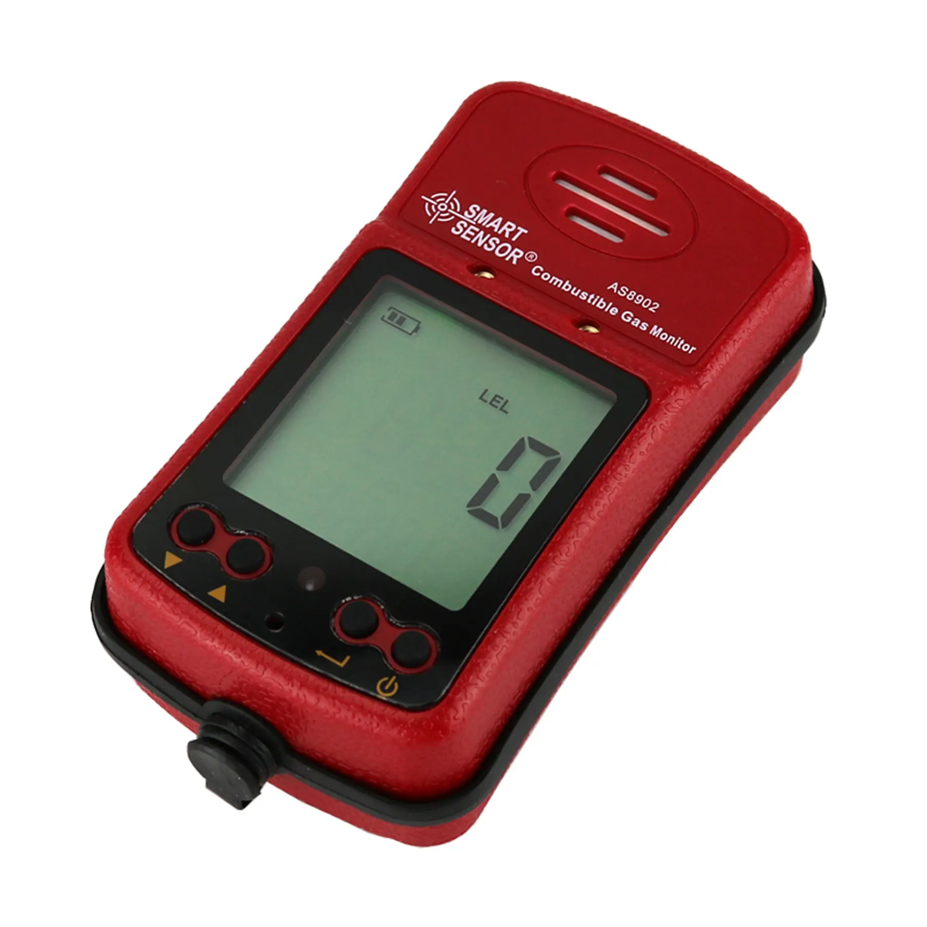 Detector Digital de Gas Combustible AS8902, probador portátil de alarma de Gas natural metano 0 ~ 100% LEL