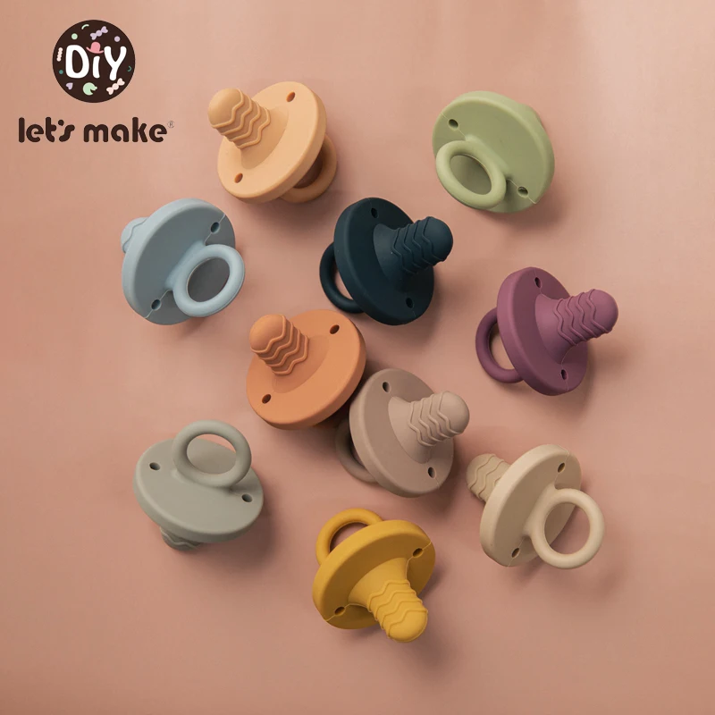 Let's make 1Pc Baby Pacifier BPA Free ECO-Friendly Silicone Pacifier Newborn Dental Care Products Soothe Baby Emotions Toys