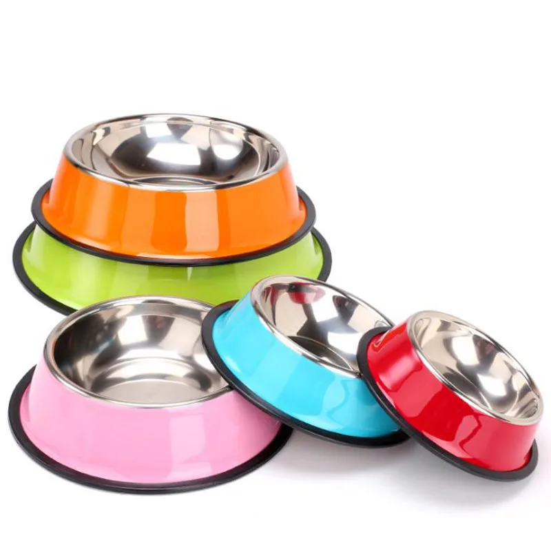 

Stainless Steel Non-slip Feeding Bowl For Pets Anti-fall And Anti-bite Dog Bowl And Cat Anti-fall Feeding Bowl