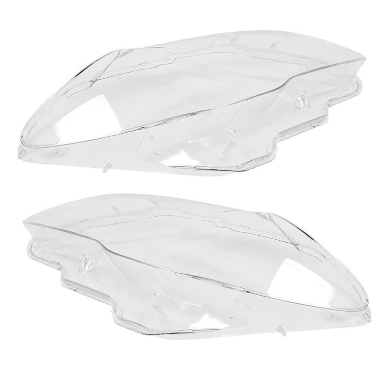 2Pcs Car Clear Headlight Lens Shell Cover Replacement Head Light Lamp Cover for Bmw 7 E65 E66 2005-2008