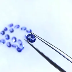 Light Tanzanit E Blue Color Round Machine Cut Loose Beads Natural Tanzanite Stone Gems Stone for DIY