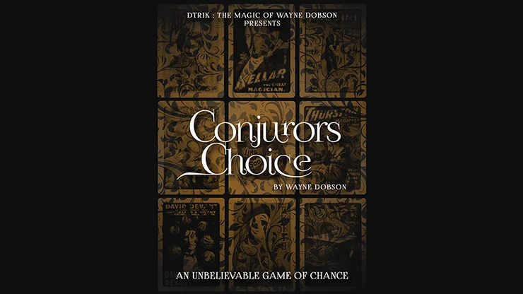 Conjuror's Choice by Wayne Dobson  (Gimmicks and Online Instructions) Card Magic Tricks Mentalism Magic Illusions Close up Props