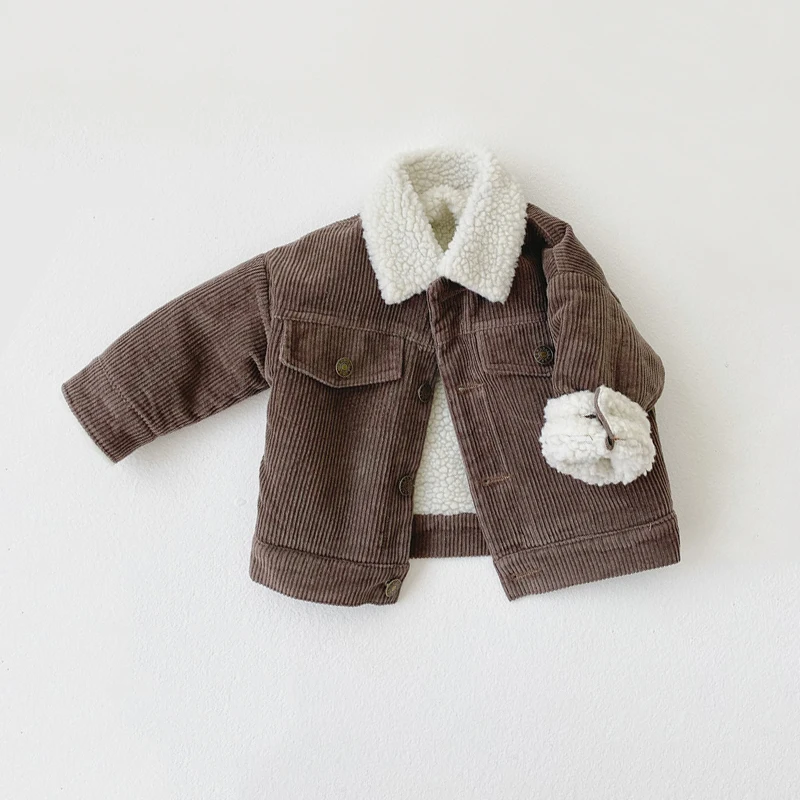 Baby Girls Boy Jacket Thicken Warm Lamb wool Kids Coat Autumn Winter Spring Toddler Kids Outerwear Baby Clothing For Boy Coat