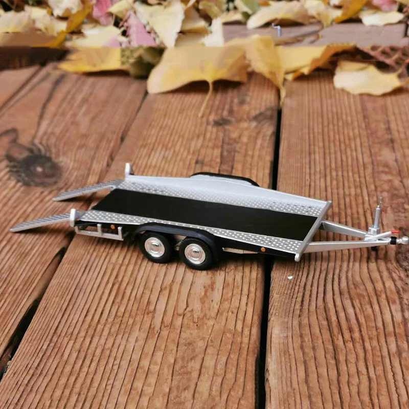 1/43 Scale Alloy Die-cast Diecast Metal trailer for car model Accessories Scene car frame car collection gifts show Acc