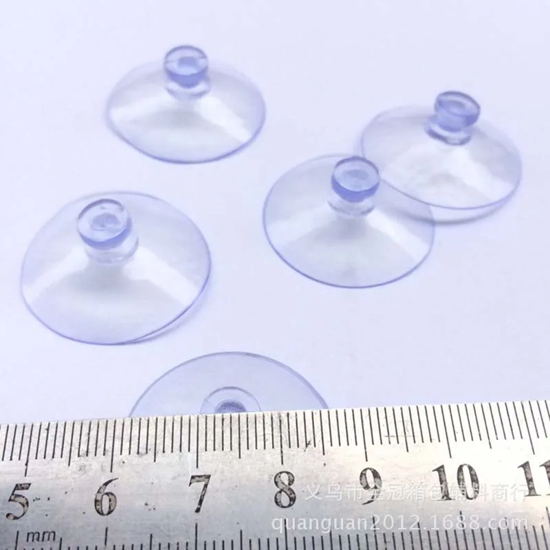 30PCs 3/4/5.5cm Clear Sucker Suction Cups Mushroom Head Strong Vacuum Suckers Hooks Hanger For window decoration wedding Car