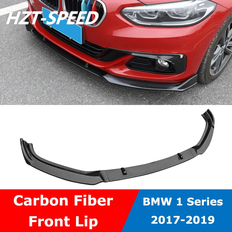 Carbon Fiber 3 PCS Sport Front Shovel Lip Small Body Kit For BMW 1 Series 118i 120i 125iM Sedan Modification 2017 2018 2019