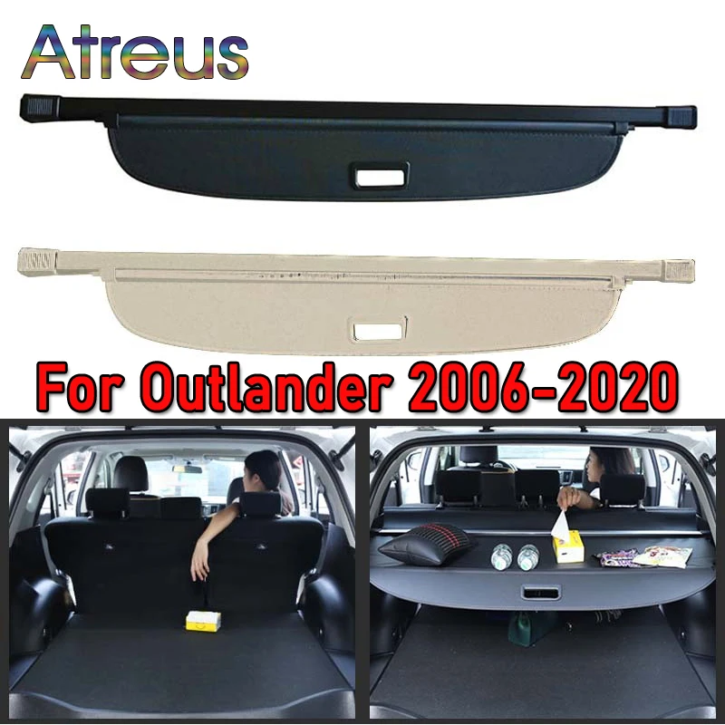 Trunk Parcel Shelf Cover FOR Mitsubishi Outlander 3 2021 2020 2019 2018 2017 2016 07-2015 Retractable Rear Racks Spacer Curtain