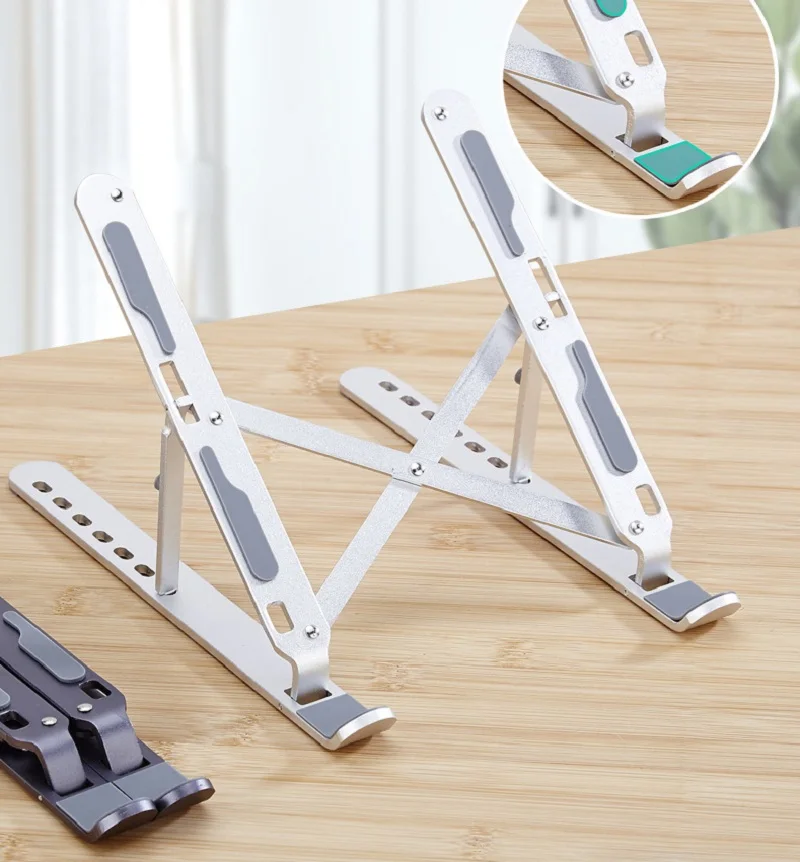 2 In 1 ABS Plastik Vertikal Penyimpanan Laptop Berdiri Desktop Tablet Pemegang Meja Ponsel Berdiri untuk IPad Macbook Pro Notebook