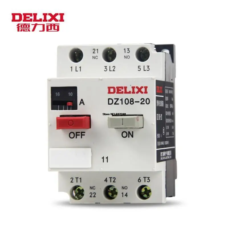 DELIXI Circuit Breaker DZ108-20/11 1A(0.63-1A) Motor Protector 3VE1 DZ108