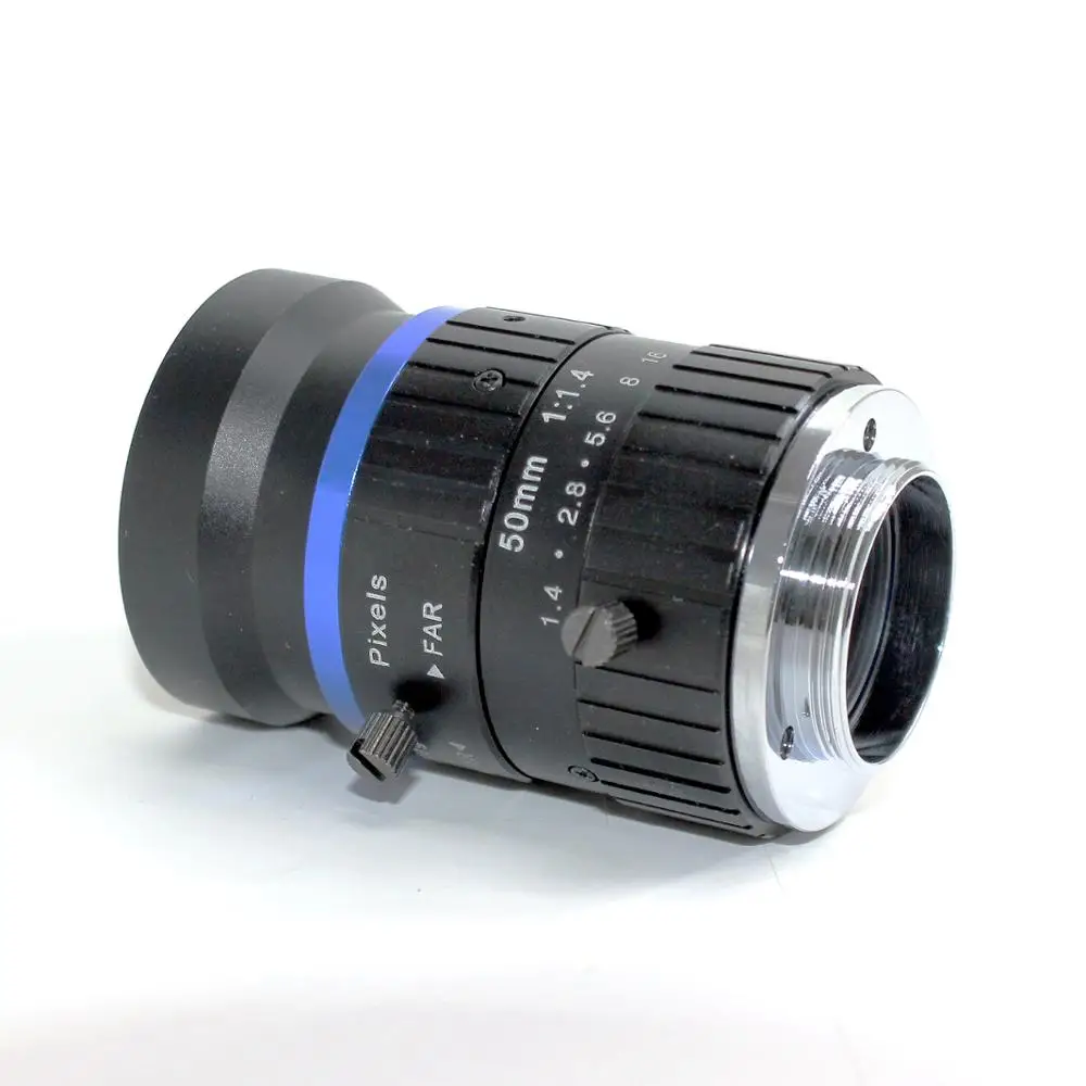 8MP 50mm C Mount CCTV Lens F/1.4 1' Alloy Cased Quality Camera Lens for Surveillance